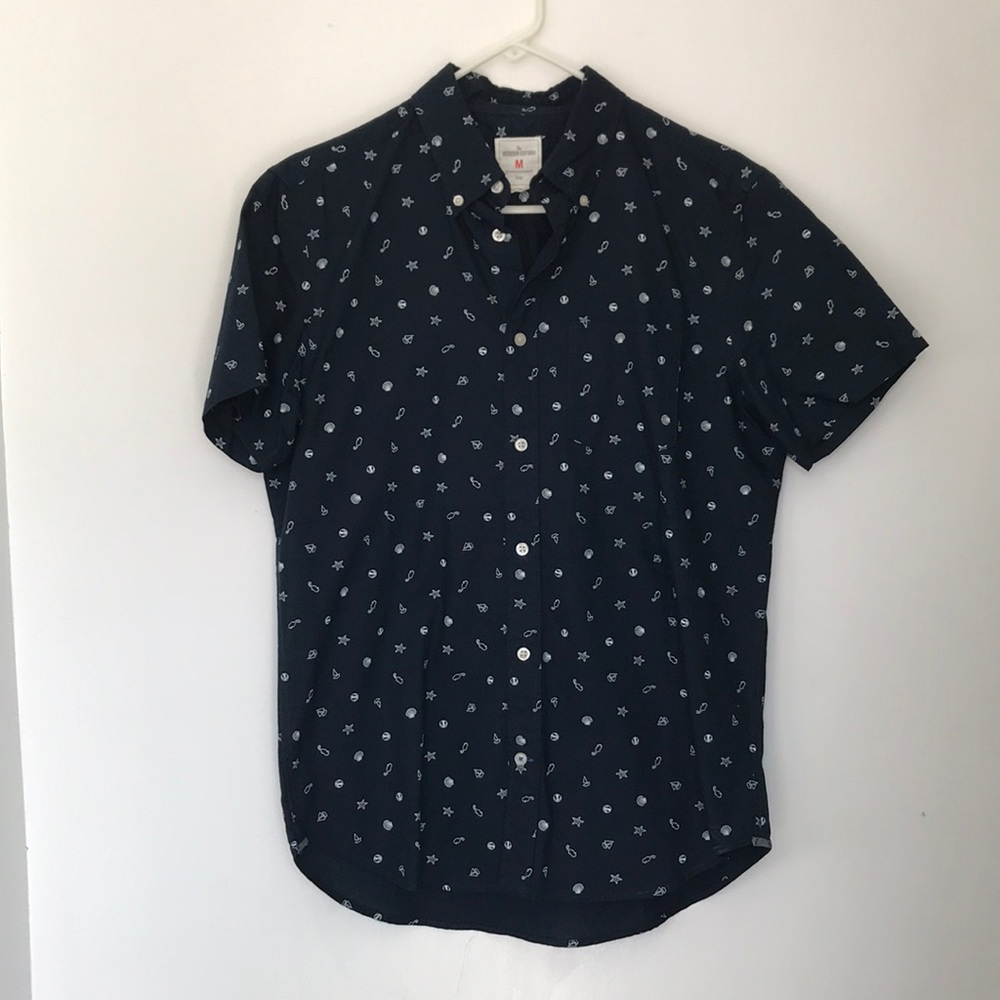 Men’s GAP Oxford Short Sleeve Button Down Shirt M